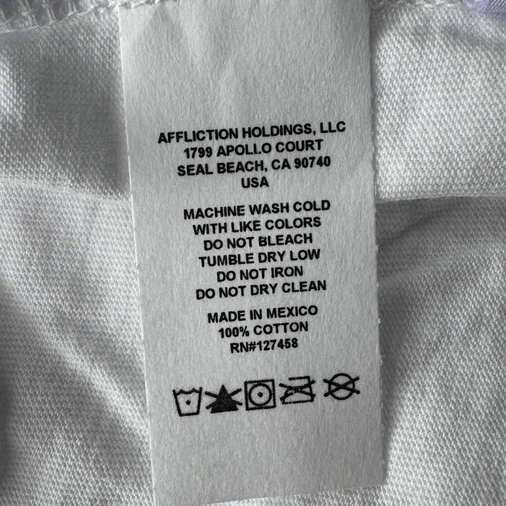 Affliction Black Label Men’s Eagle Short Sleeve T-shirt- Large - NWT - Picture 12 of 12